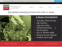 Tablet Screenshot of kelvinnanotechnology.com